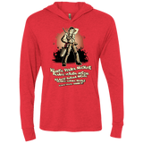 T-Shirts Vintage Red / X-Small Klaatu Barada Nikto Triblend Long Sleeve Hoodie Tee