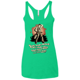 T-Shirts Envy / X-Small Klaatu Barada Nikto Women's Triblend Racerback Tank