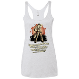 T-Shirts Heather White / X-Small Klaatu Barada Nikto Women's Triblend Racerback Tank