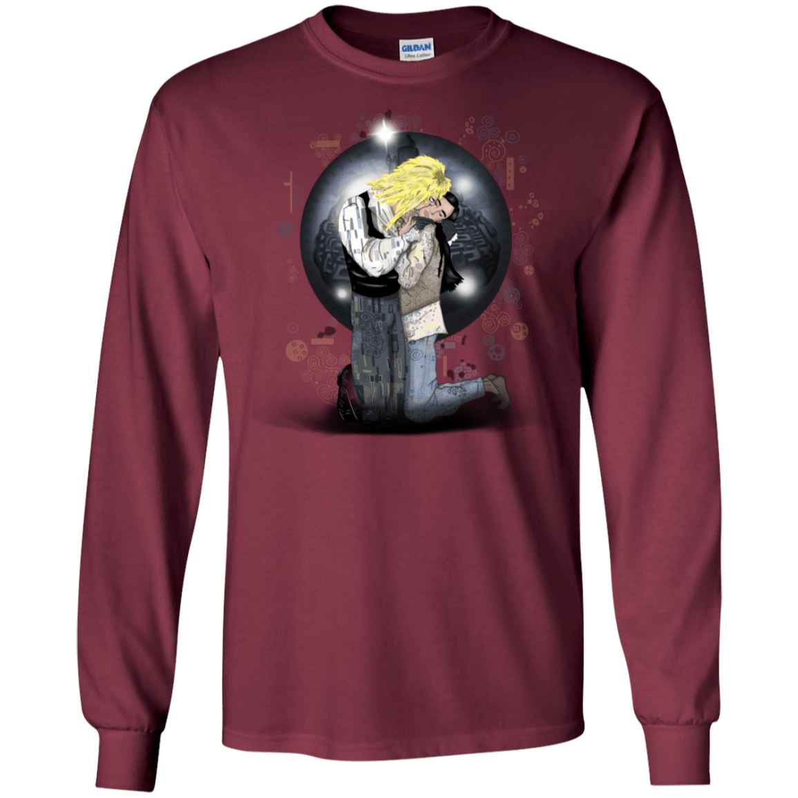 T-Shirts Maroon / S Klimt Jareth Men's Long Sleeve T-Shirt