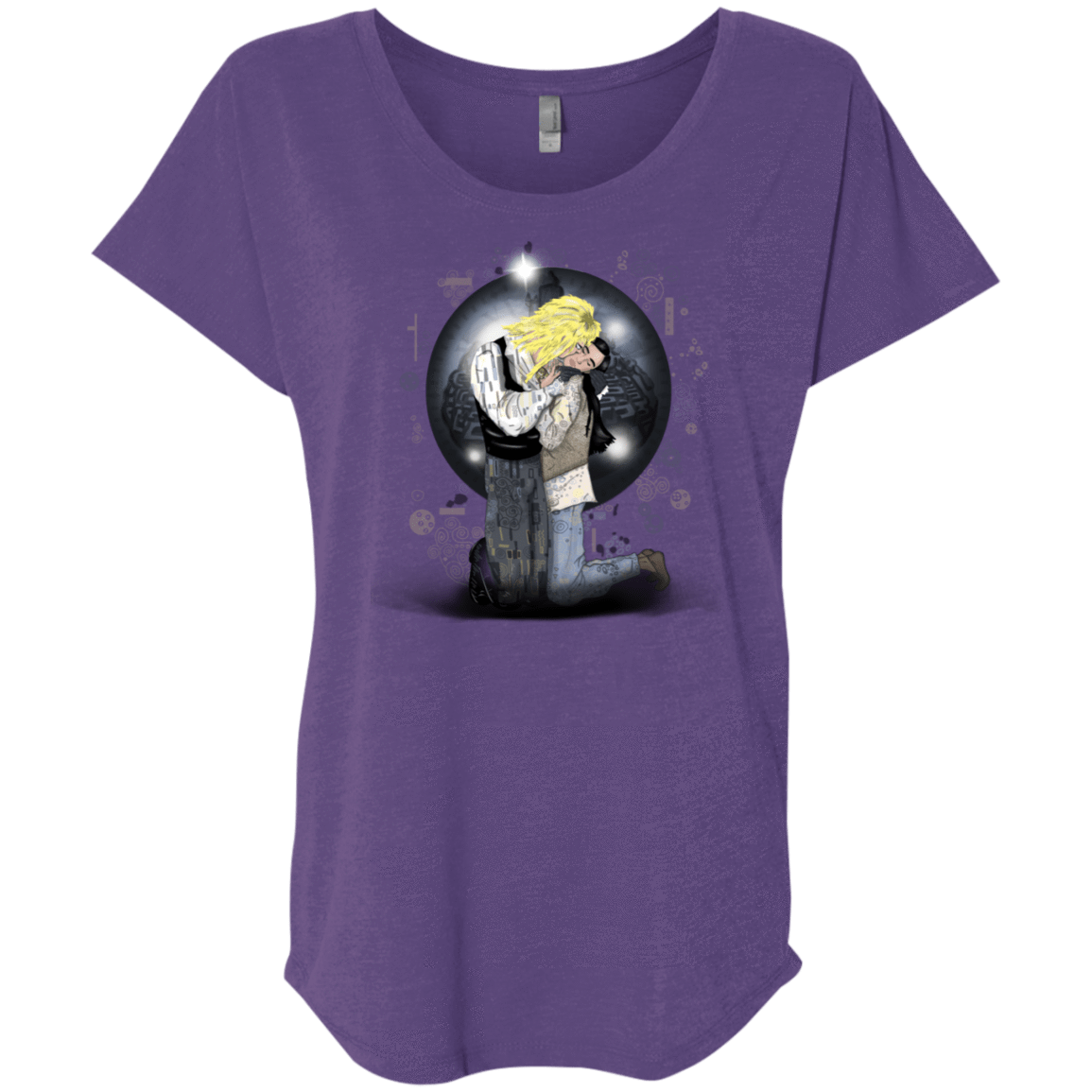 T-Shirts Purple Rush / X-Small Klimt Jareth Triblend Dolman Sleeve