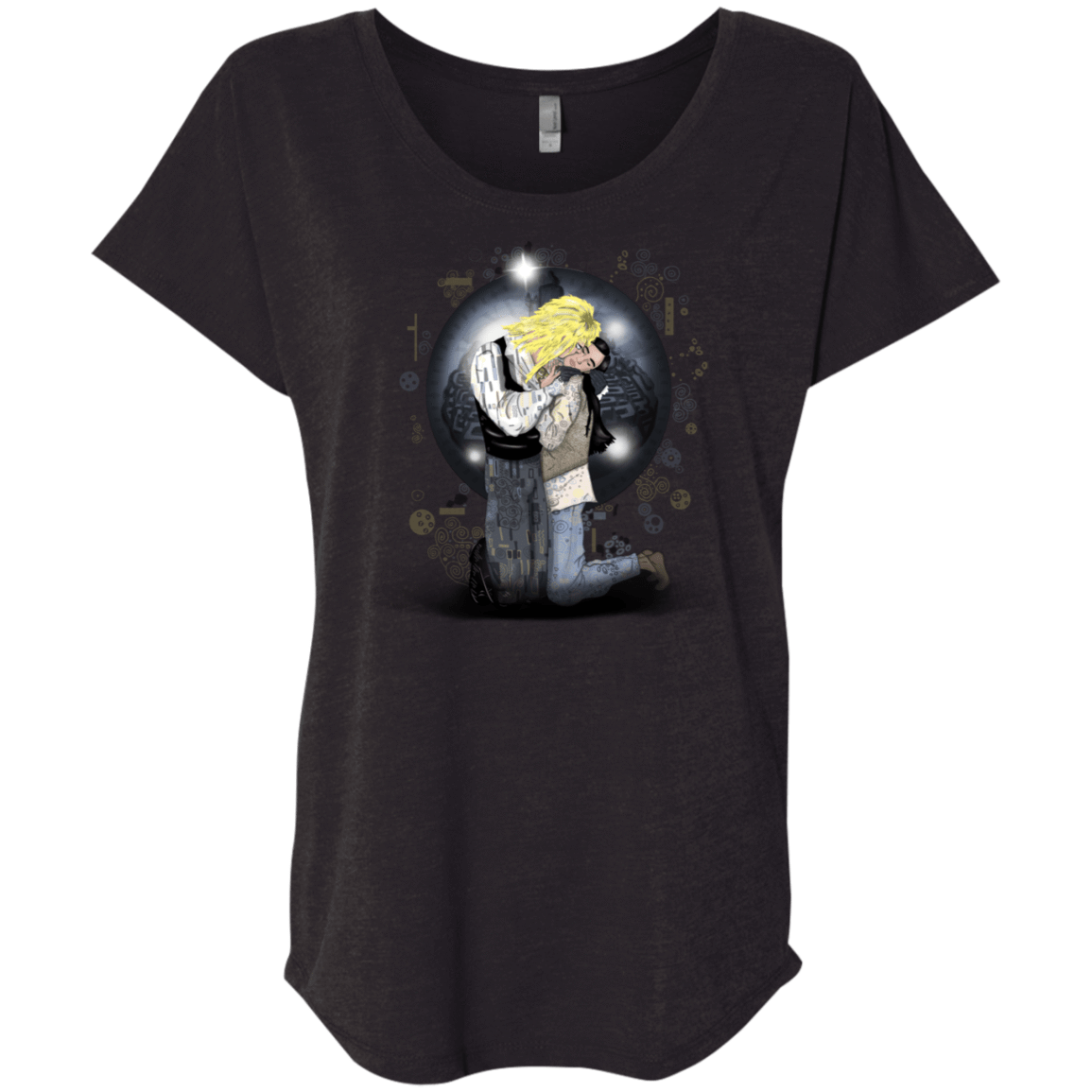 T-Shirts Vintage Black / X-Small Klimt Jareth Triblend Dolman Sleeve