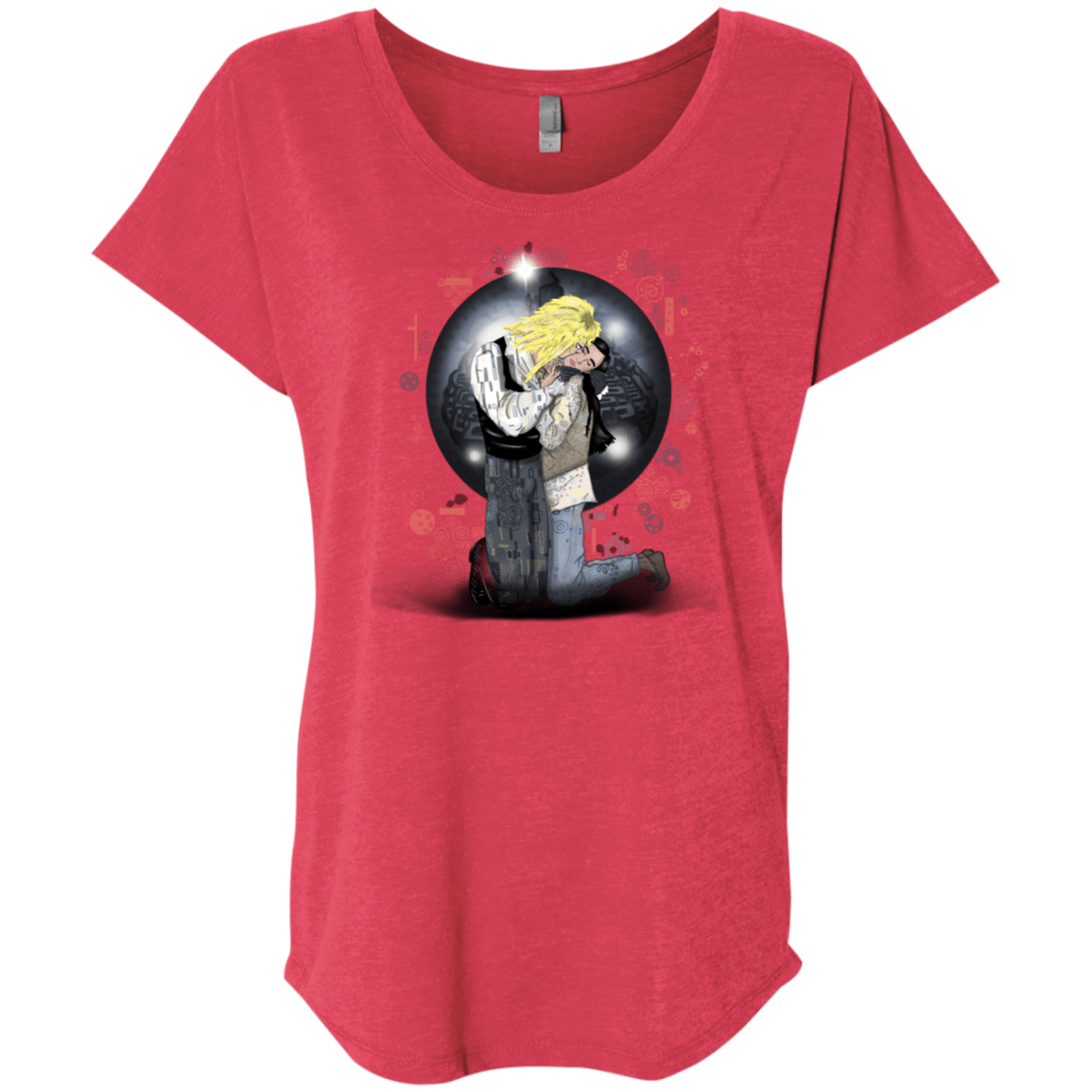 T-Shirts Vintage Red / X-Small Klimt Jareth Triblend Dolman Sleeve