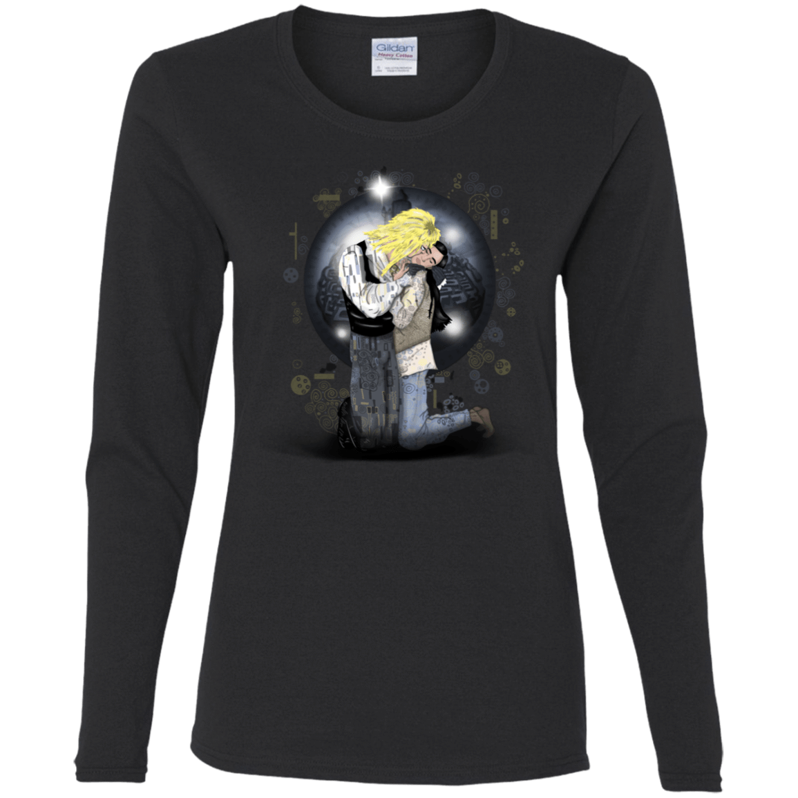 T-Shirts Black / S Klimt Jareth Women's Long Sleeve T-Shirt