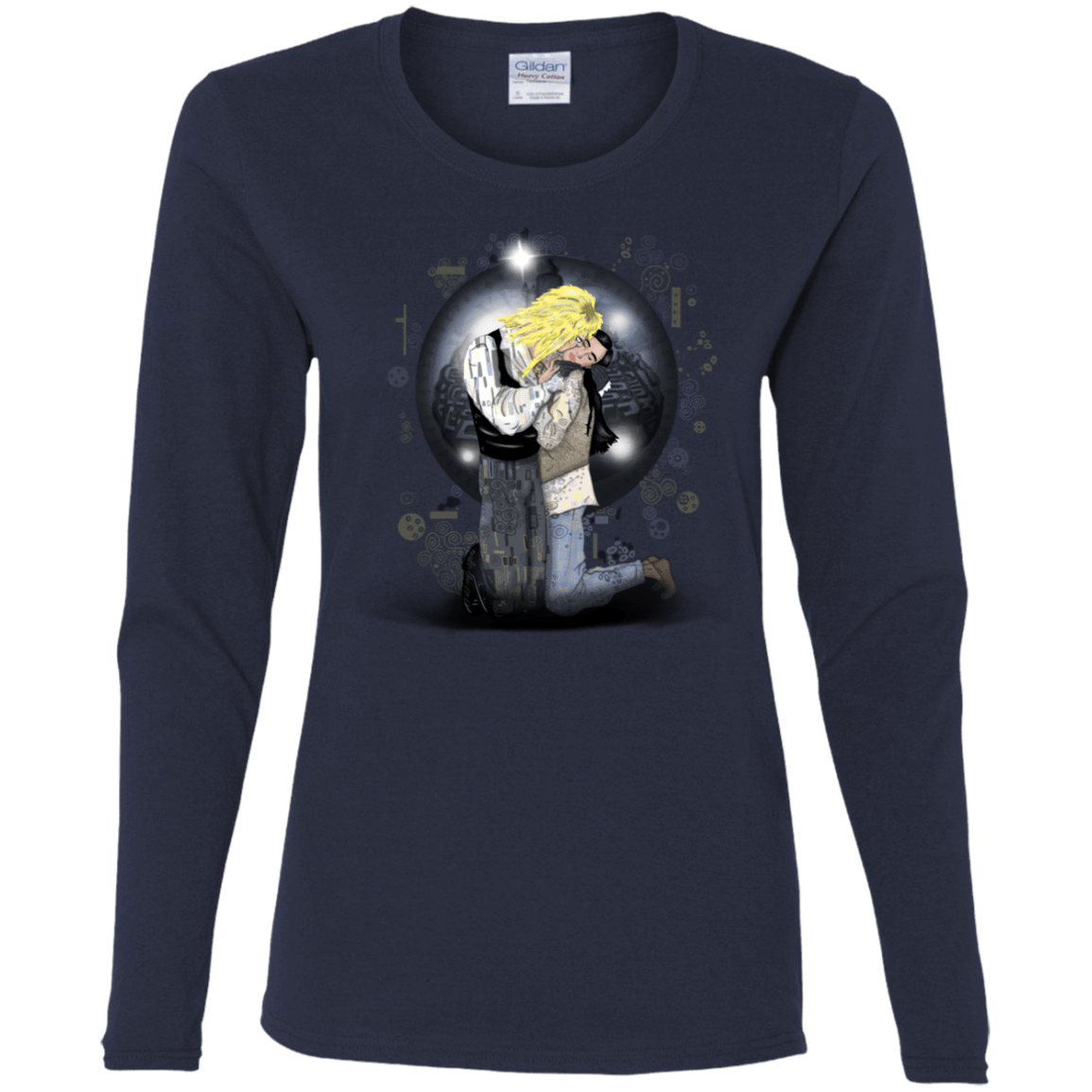 T-Shirts Navy / S Klimt Jareth Women's Long Sleeve T-Shirt