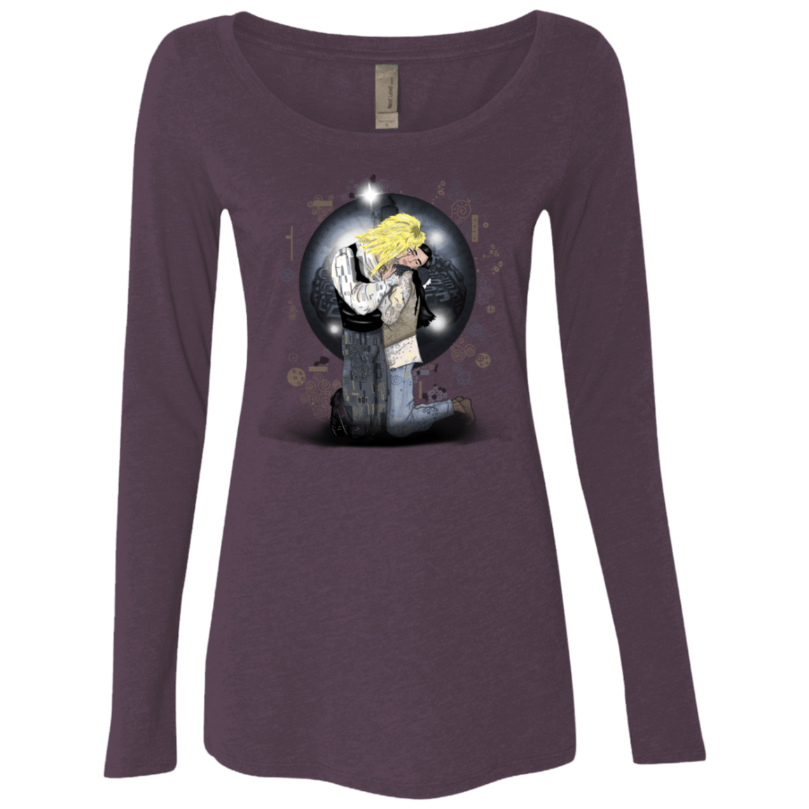T-Shirts Vintage Purple / S Klimt Jareth Women's Triblend Long Sleeve Shirt
