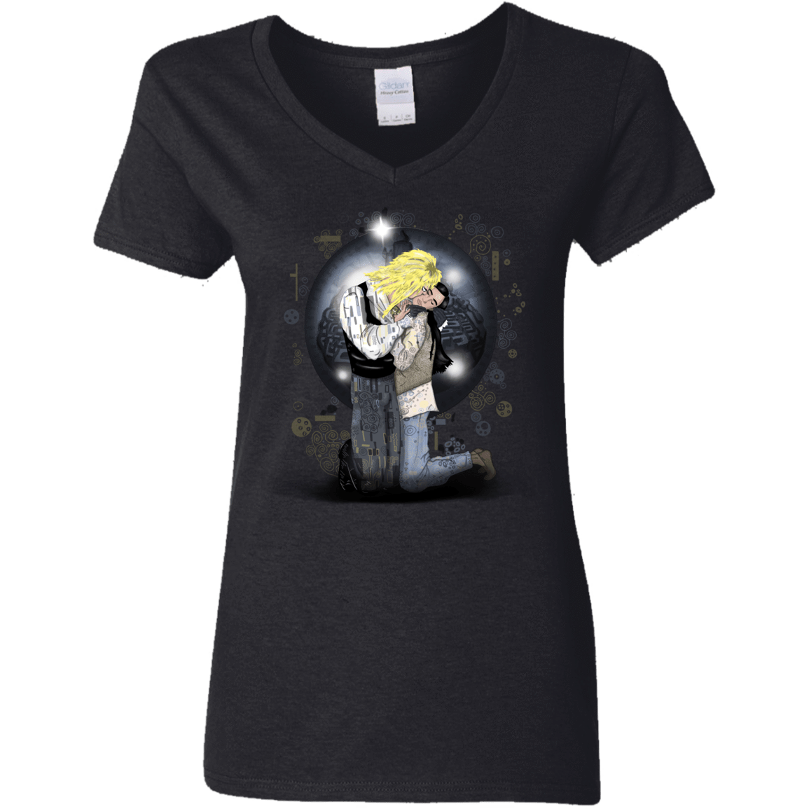 T-Shirts Black / S Klimt Jareth Women's V-Neck T-Shirt