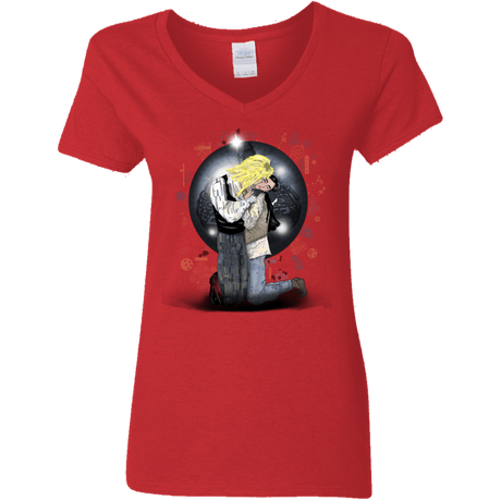 T-Shirts Red / S Klimt Jareth Women's V-Neck T-Shirt