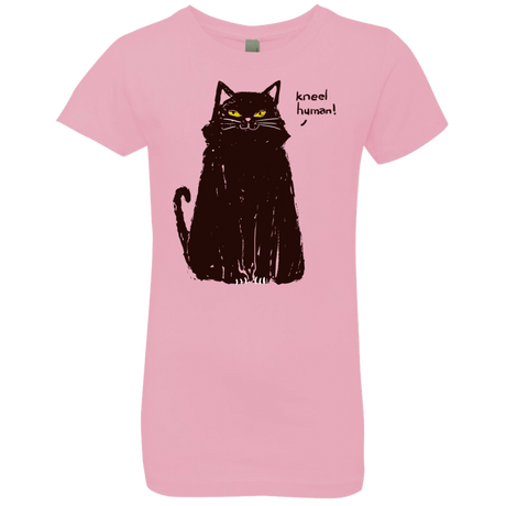 T-Shirts Light Pink / YXS Kneel Human! Girls Premium T-Shirt