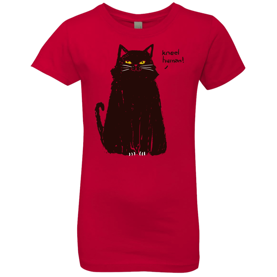 T-Shirts Red / YXS Kneel Human! Girls Premium T-Shirt