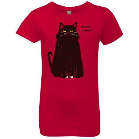 T-Shirts Red / YXS Kneel Human! Girls Premium T-Shirt