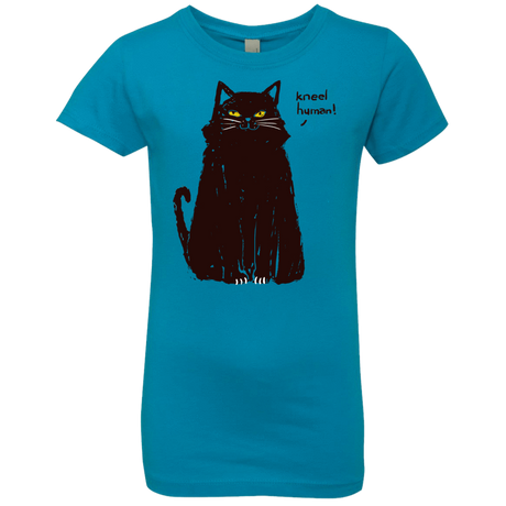 T-Shirts Turquoise / YXS Kneel Human! Girls Premium T-Shirt