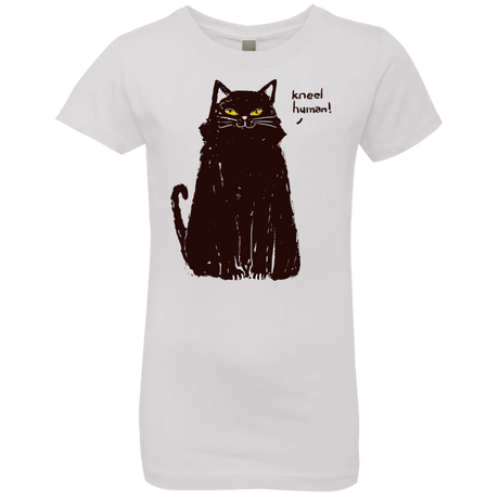 T-Shirts White / YXS Kneel Human! Girls Premium T-Shirt