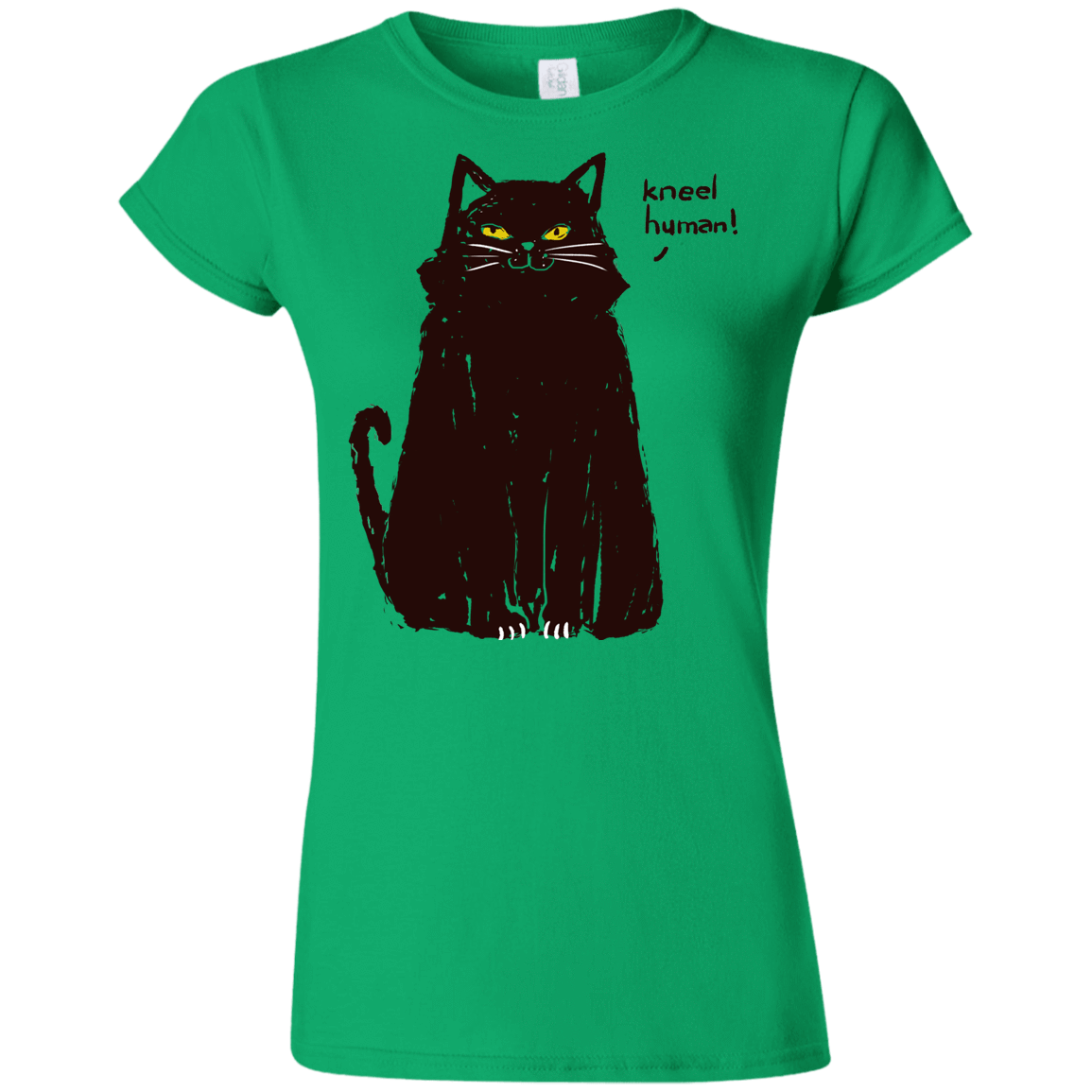 T-Shirts Irish Green / S Kneel Human! Junior Slimmer-Fit T-Shirt