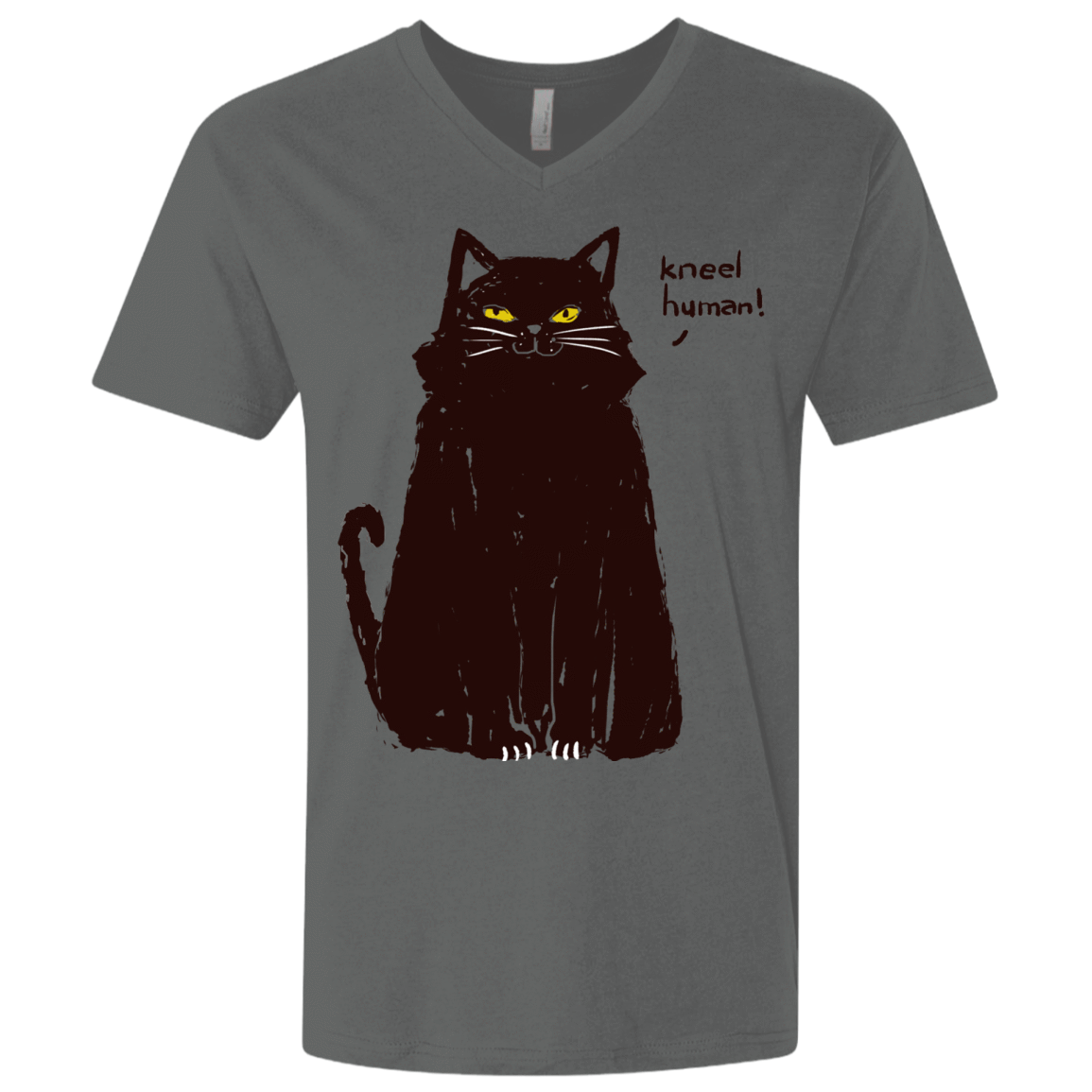 T-Shirts Heavy Metal / X-Small Kneel Human! Men's Premium V-Neck