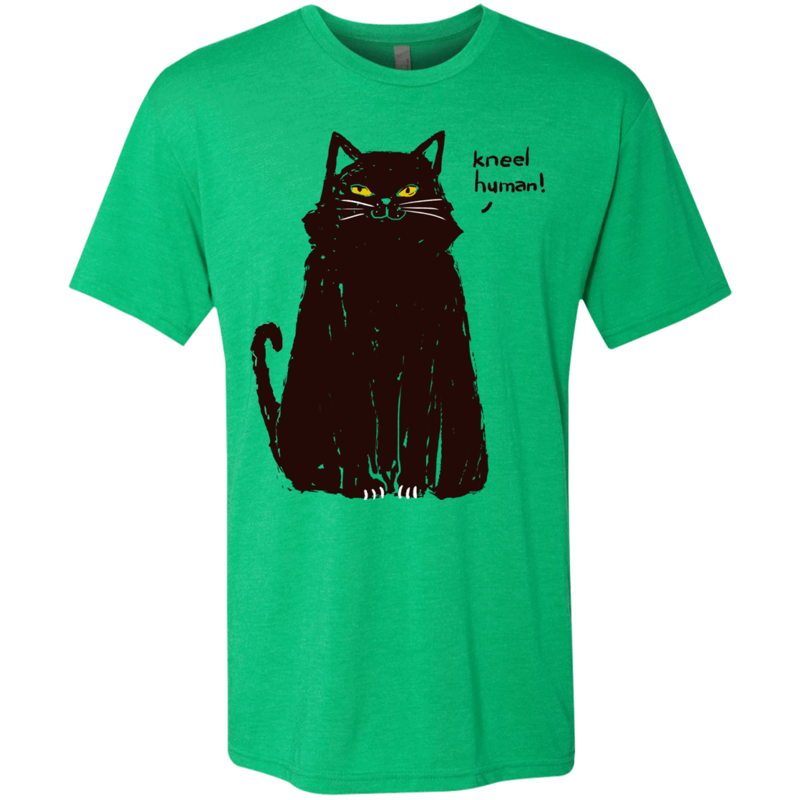 T-Shirts Envy / S Kneel Human! Men's Triblend T-Shirt