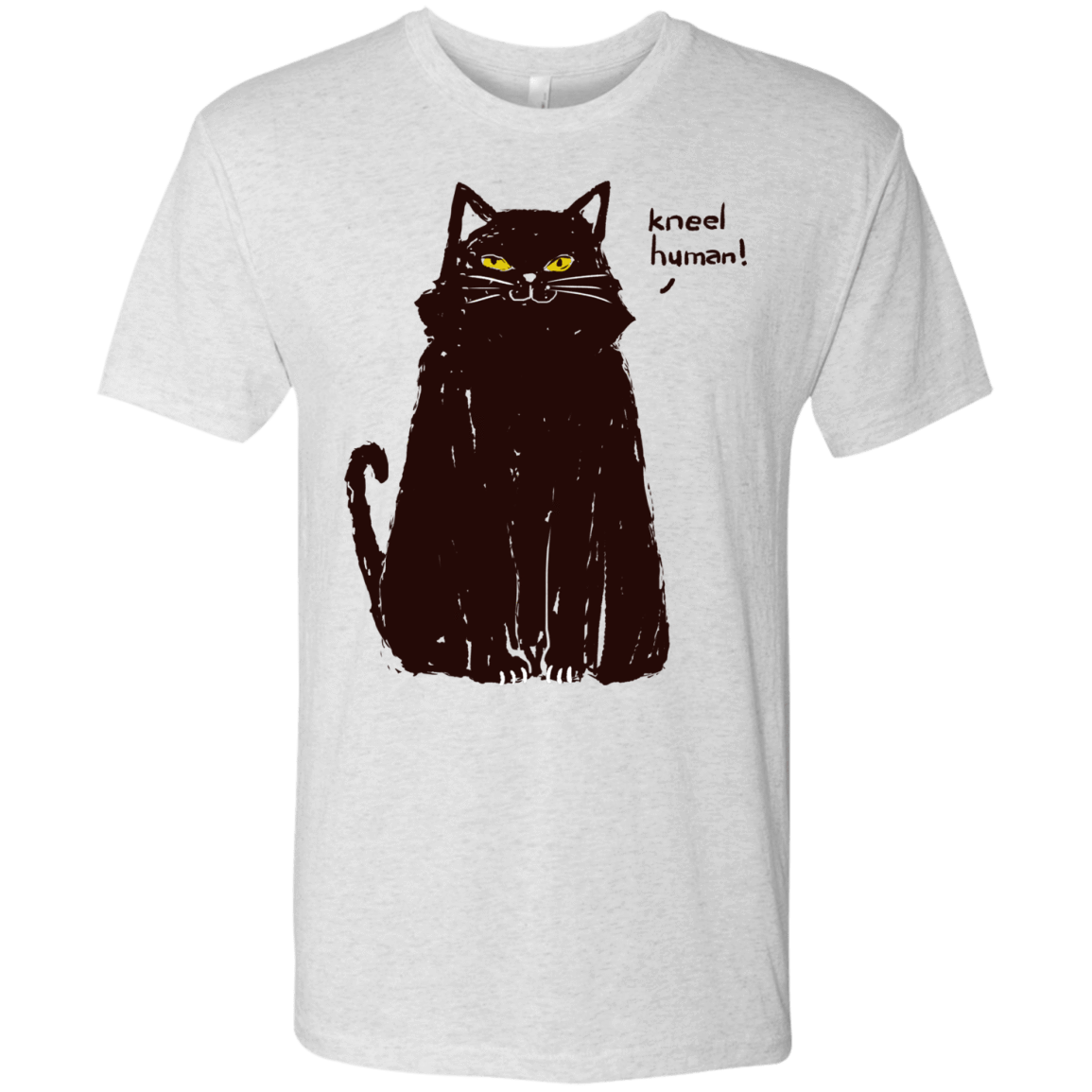 T-Shirts Heather White / S Kneel Human! Men's Triblend T-Shirt