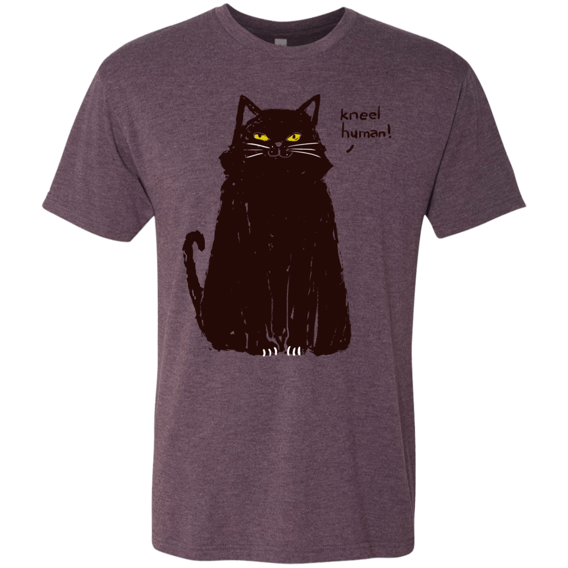 T-Shirts Vintage Purple / S Kneel Human! Men's Triblend T-Shirt