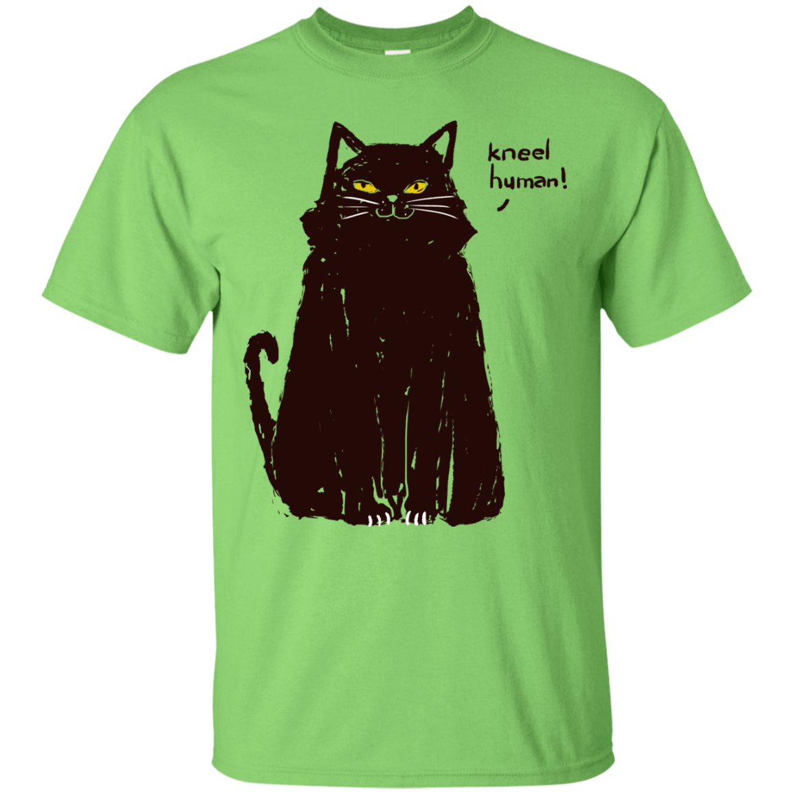 T-Shirts Lime / S Kneel Human! T-Shirt