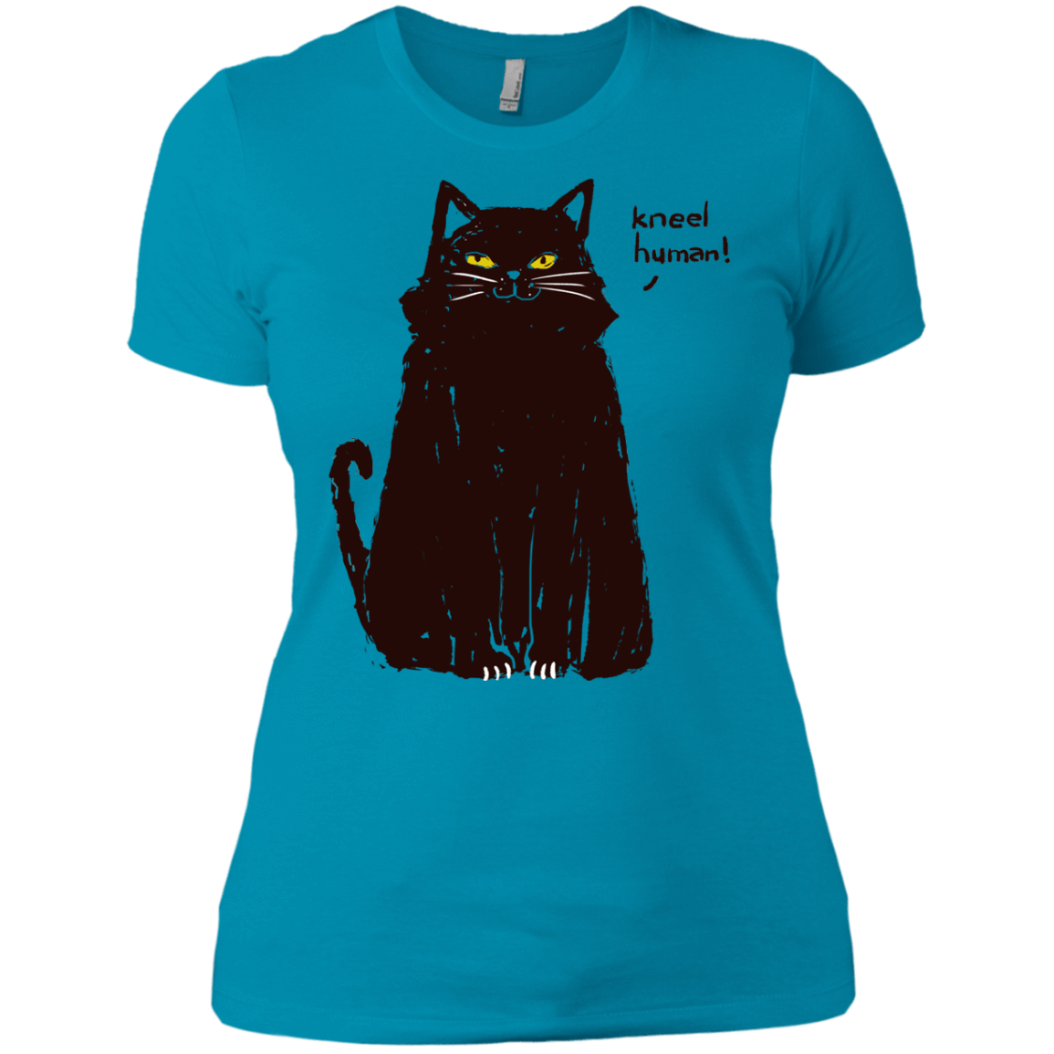 T-Shirts Turquoise / X-Small Kneel Human! Women's Premium T-Shirt