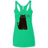 Kneel Human! Women's Triblend Racerback Tank