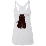 Kneel Human! Women's Triblend Racerback Tank
