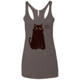 Kneel Human! Women's Triblend Racerback Tank