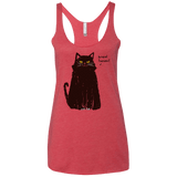 Kneel Human! Women's Triblend Racerback Tank