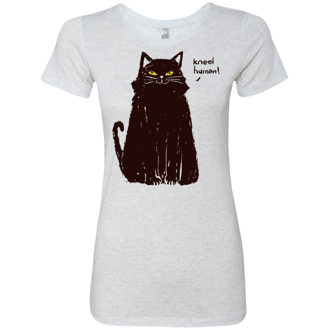 T-Shirts Heather White / S Kneel Human! Women's Triblend T-Shirt