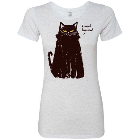 T-Shirts Heather White / S Kneel Human! Women's Triblend T-Shirt