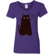 T-Shirts Purple / S Kneel Human! Women's V-Neck T-Shirt