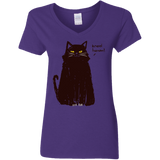 T-Shirts Purple / S Kneel Human! Women's V-Neck T-Shirt