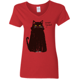 T-Shirts Red / S Kneel Human! Women's V-Neck T-Shirt