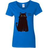 T-Shirts Royal / S Kneel Human! Women's V-Neck T-Shirt