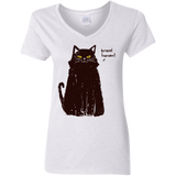 T-Shirts White / S Kneel Human! Women's V-Neck T-Shirt