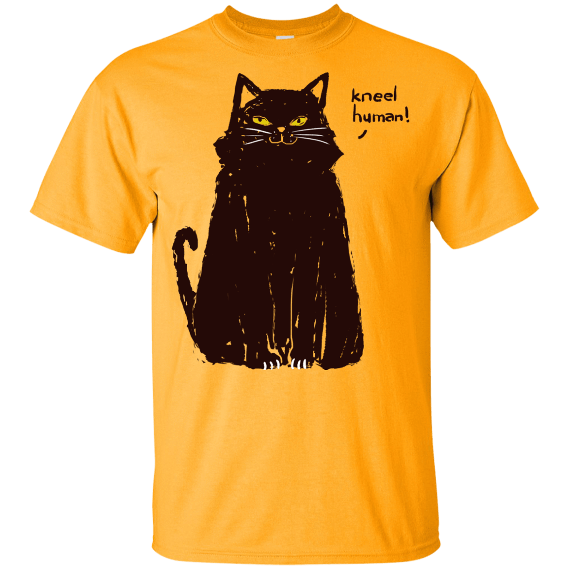 T-Shirts Gold / YXS Kneel Human! Youth T-Shirt