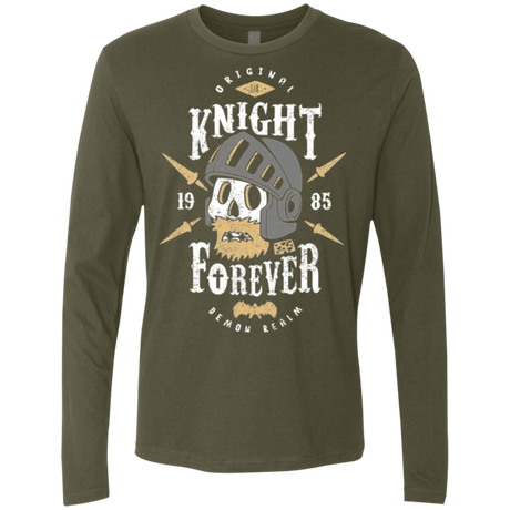T-Shirts Military Green / Small Knight Forever Men's Premium Long Sleeve
