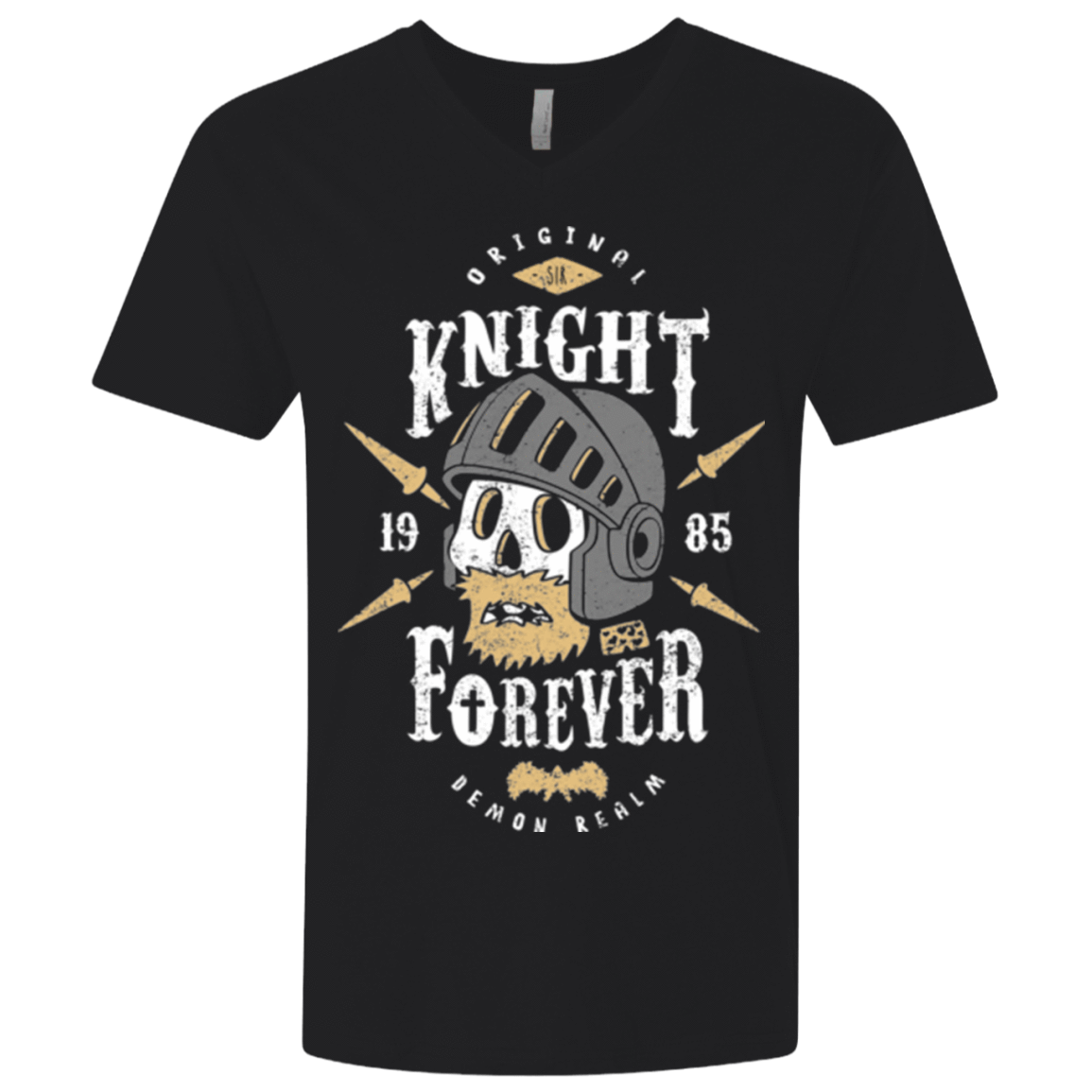 T-Shirts Black / X-Small Knight Forever Men's Premium V-Neck