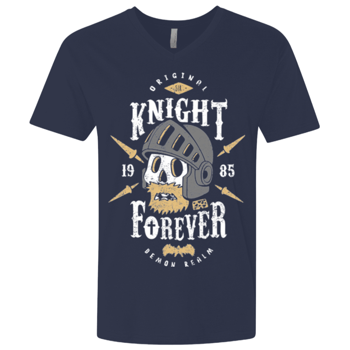 T-Shirts Midnight Navy / X-Small Knight Forever Men's Premium V-Neck