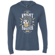 T-Shirts Indigo / X-Small Knight Forever Triblend Long Sleeve Hoodie Tee