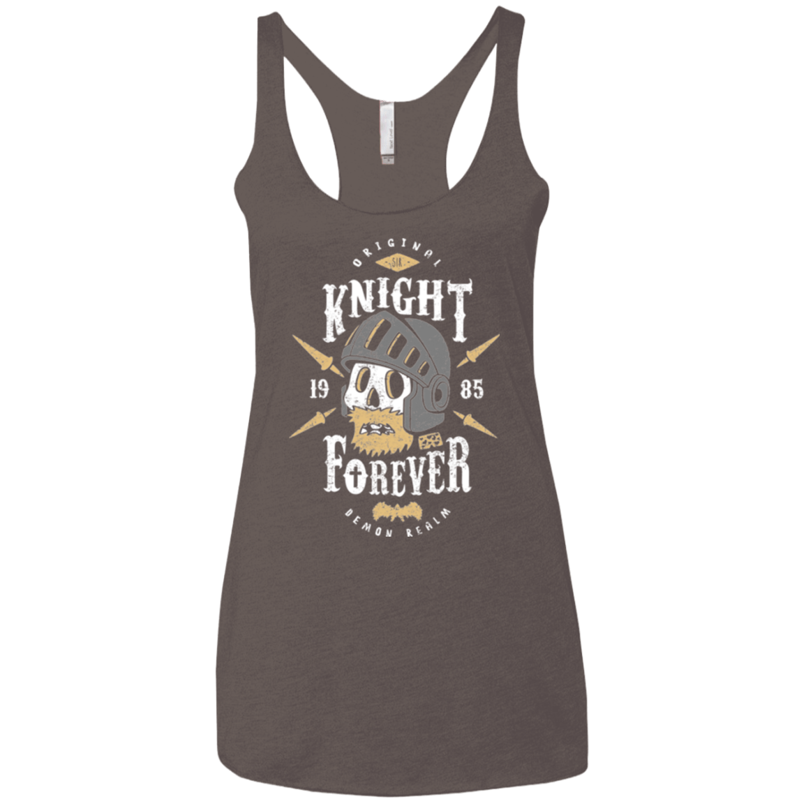 T-Shirts Macchiato / X-Small Knight Forever Women's Triblend Racerback Tank
