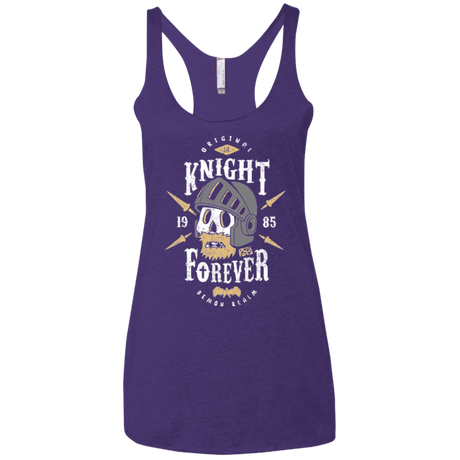 T-Shirts Purple / X-Small Knight Forever Women's Triblend Racerback Tank