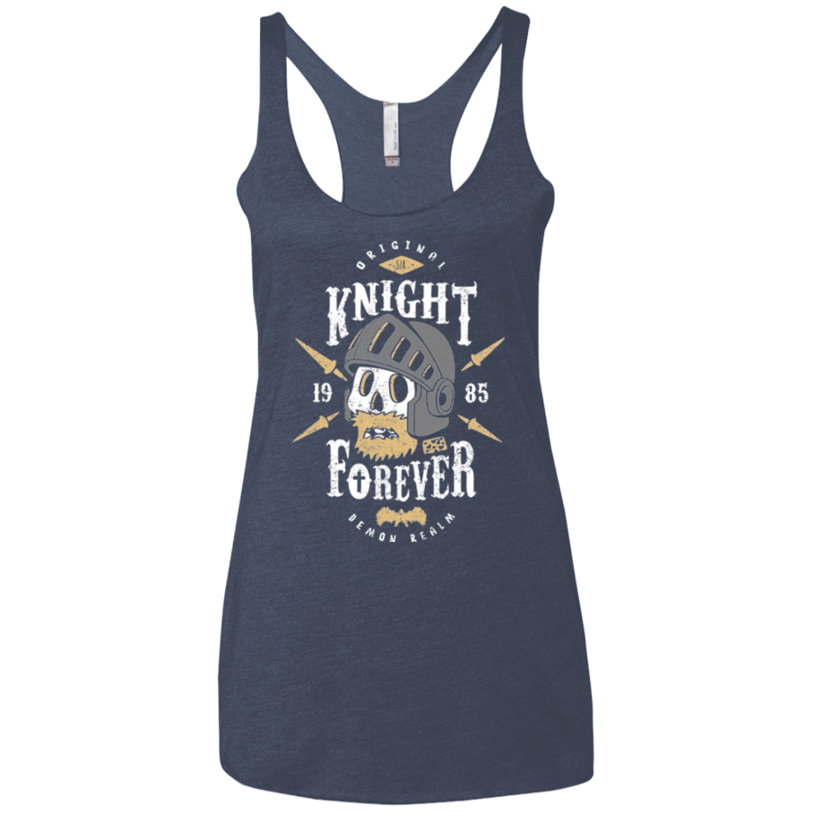 T-Shirts Vintage Navy / X-Small Knight Forever Women's Triblend Racerback Tank