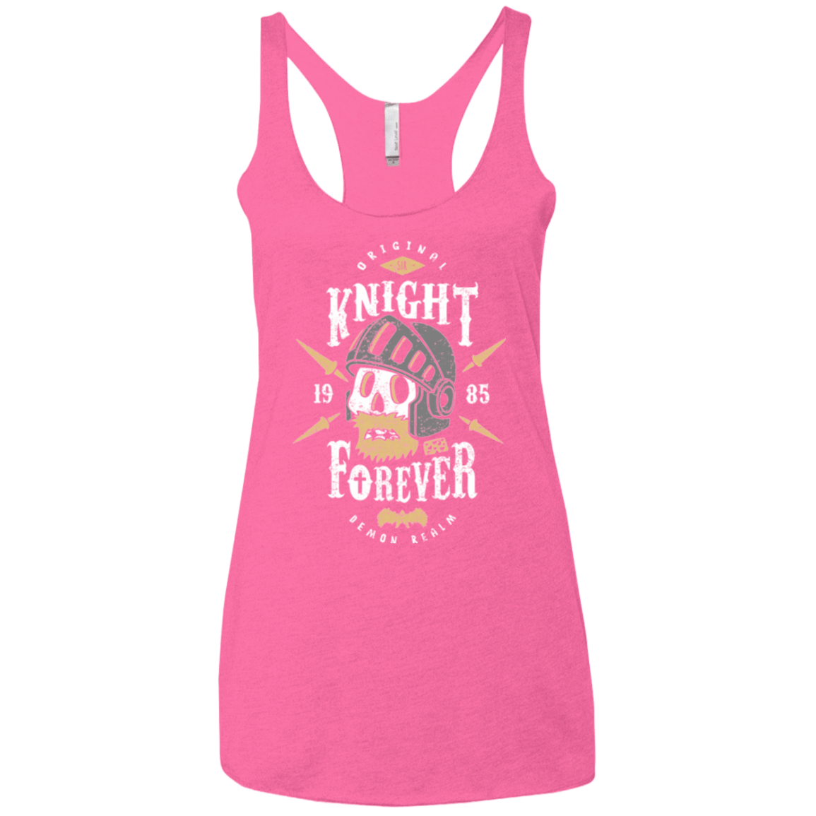 T-Shirts Vintage Pink / X-Small Knight Forever Women's Triblend Racerback Tank