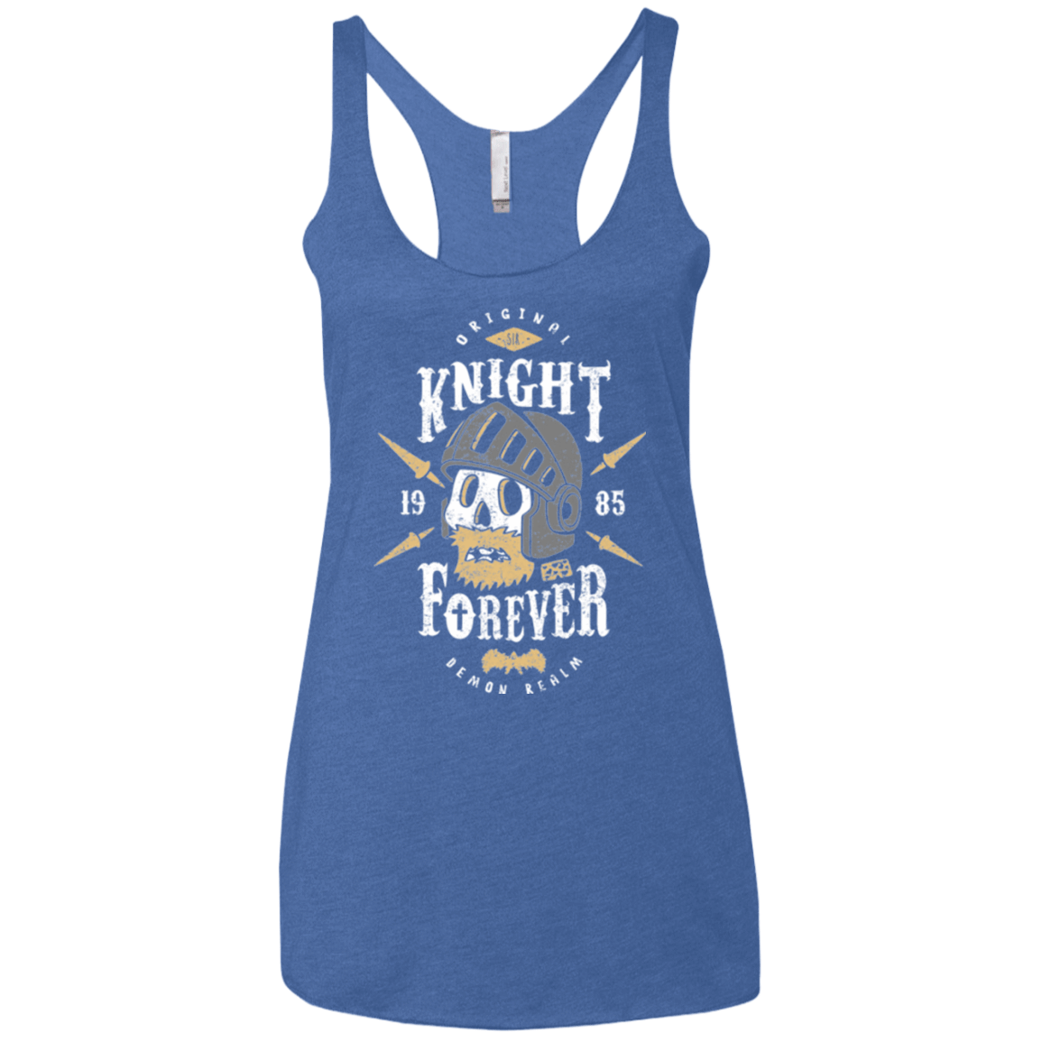 T-Shirts Vintage Royal / X-Small Knight Forever Women's Triblend Racerback Tank