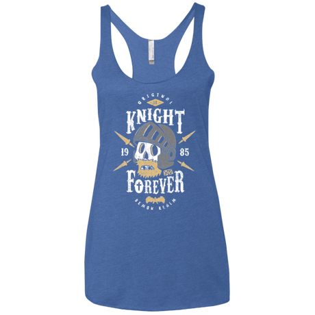 T-Shirts Vintage Royal / X-Small Knight Forever Women's Triblend Racerback Tank