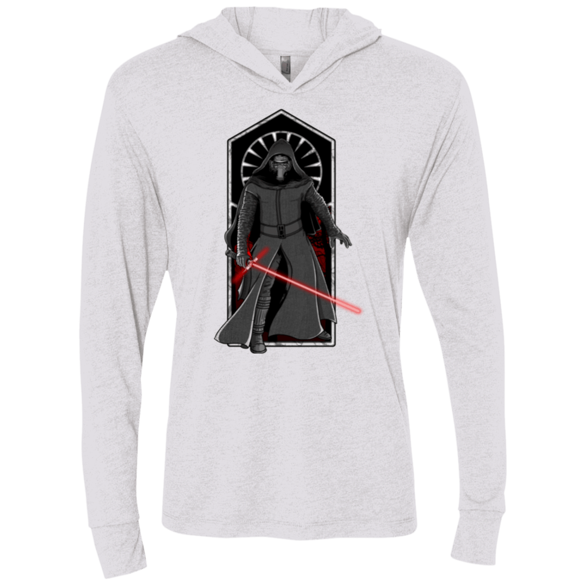 T-Shirts Heather White / X-Small Knight of Ren Triblend Long Sleeve Hoodie Tee