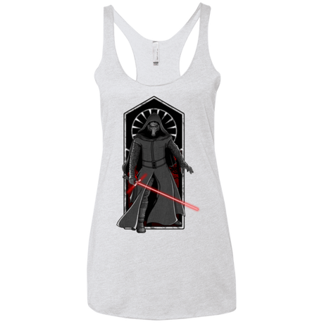 T-Shirts Heather White / X-Small Knight of Ren Women's Triblend Racerback Tank