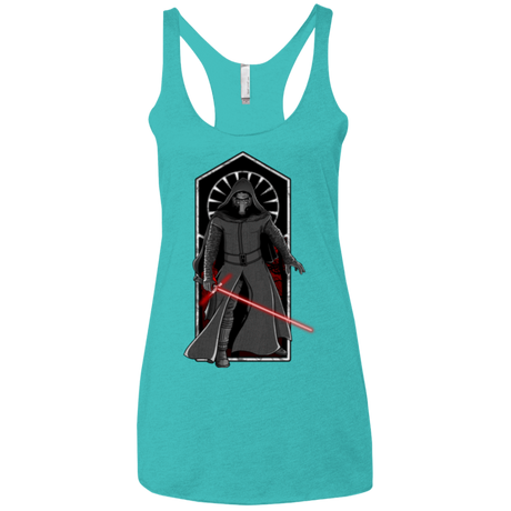 T-Shirts Tahiti Blue / X-Small Knight of Ren Women's Triblend Racerback Tank
