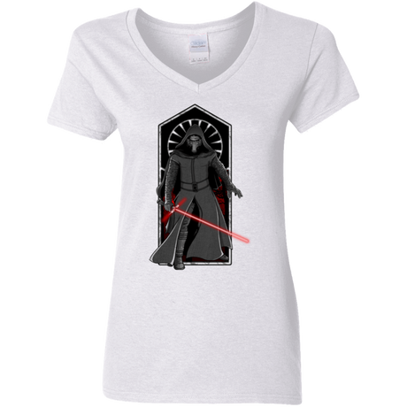 T-Shirts White / S Knight of Ren Women's V-Neck T-Shirt